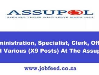 Assupol Vacancies