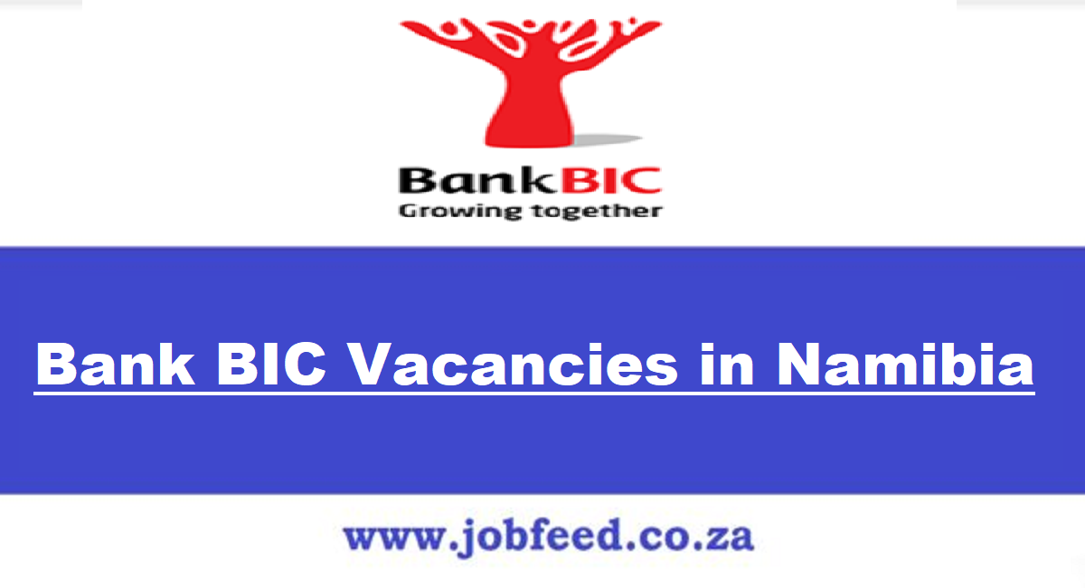 Bank Bic Vacancies In Namibia 2024 