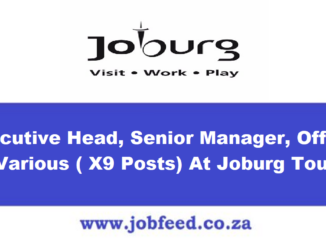 Joburg Tourism Company Vacancies