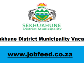 Sekhukhune District Municipality Vacancies