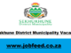 Sekhukhune District Municipality Vacancies