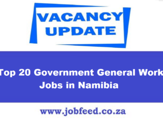 Government General Worker Jobs in Namibia