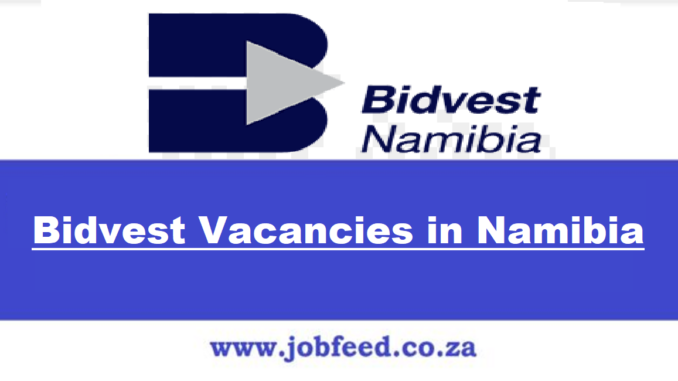 Bidvest Vacancies in Namibia 2024 || Bidvest Group Jobs in Walvisbay ...