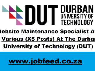 DUT Vacancies