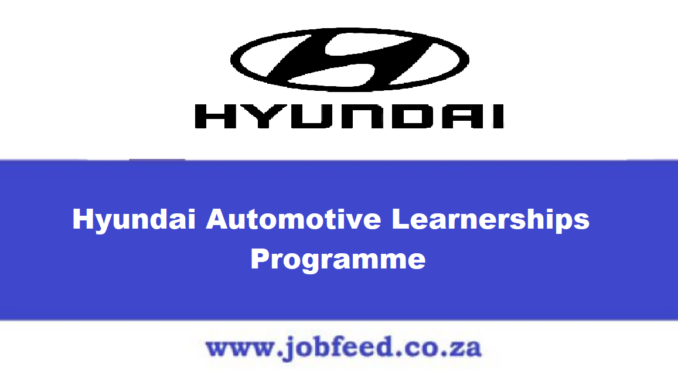 Hyundai Automotive Learnerships Programme