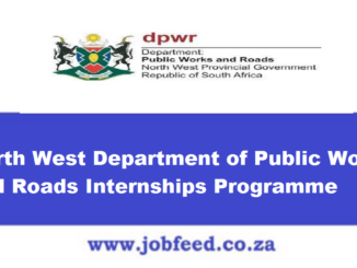 North West Department of Public Works and Roads Internships Programme