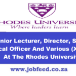 Rhodes University Vacancies