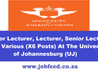 UJ Vacancies