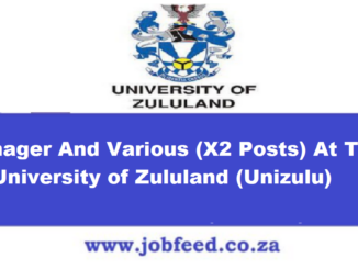 Unizulu Vacancies