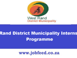 West Rand District Municipality Internships Programme