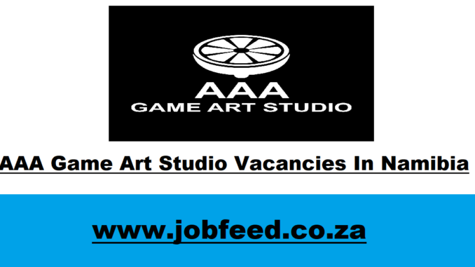 AAA Game Art Studio Vacancies