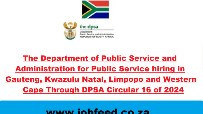 DPSA Circular 16 of 2024