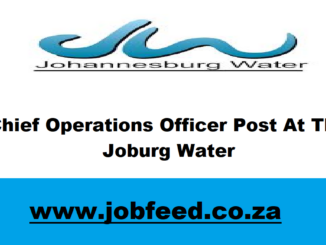 Joburg Water Vacancies