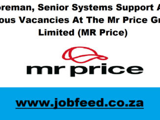 MR Price Vacancies