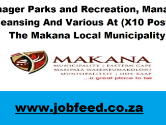 Makana Local Municipality Vacancies