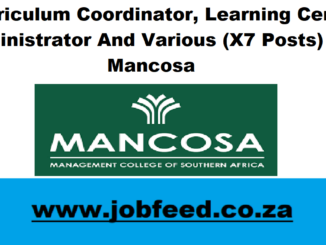 Mancosa Vacancies