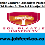 Sol Plaatje University Vacancies