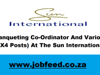 Sun International Vacancies