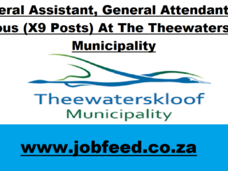 Theewaterskloof Municipality Vacancies