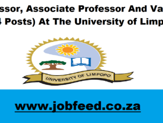 University of Limpopo Vacancies