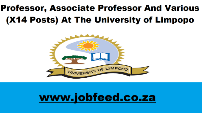 University of Limpopo Vacancies