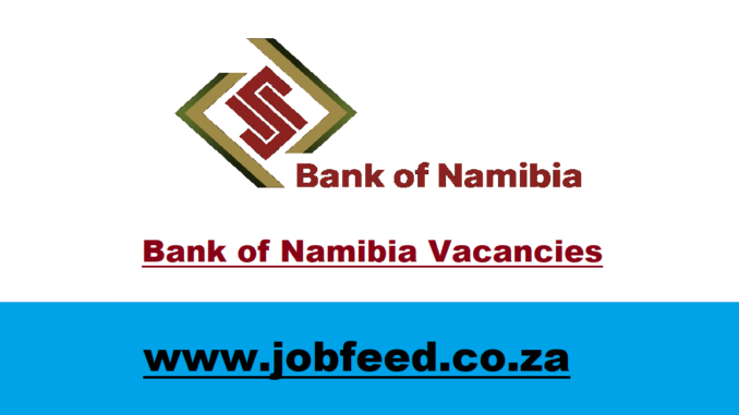 Bank of Namibia Vacancies
