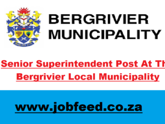 Bergrivier Local Municipality Vacancies