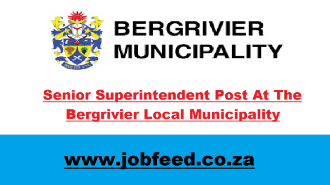 Bergrivier Local Municipality Vacancies