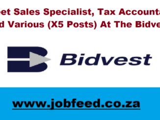 Bidvest Vacancies