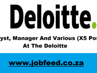 Deloitte Vacancies