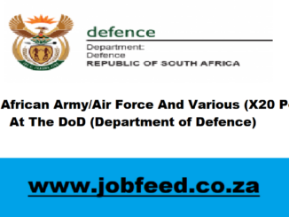 Department of Defence Vacancies