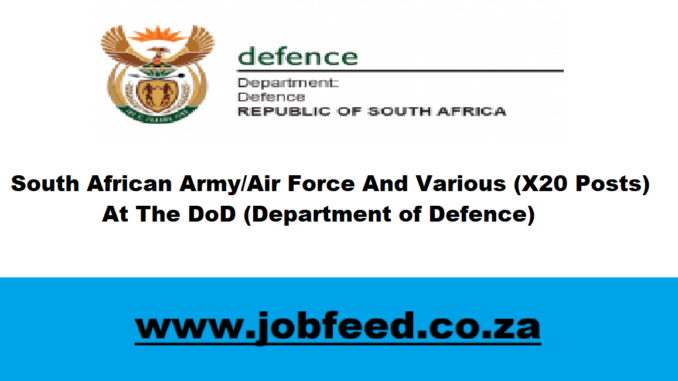 Department of Defence Vacancies