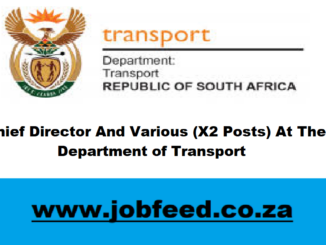 Department of Transport Vacancies