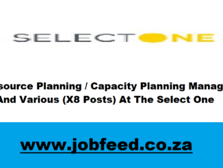 Select One Vacancies