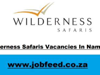Wilderness Safaris Vacancies