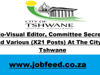 City of Tshwane Vacancies