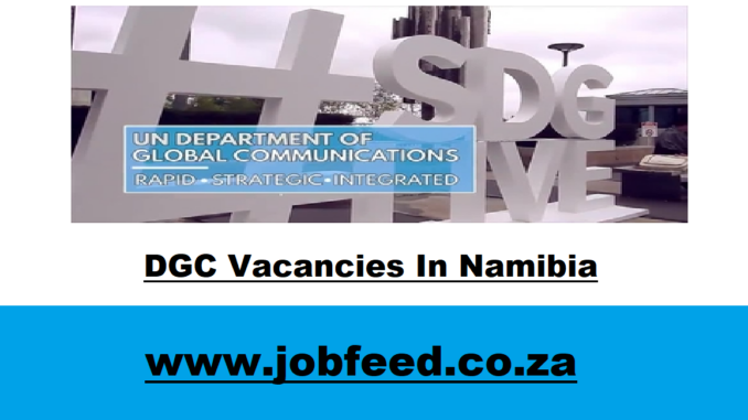 DGC Vacancies In Namibia