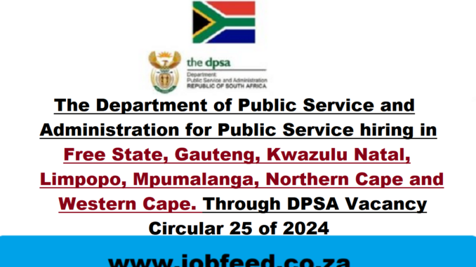 DPSA Circular 25 of 2024