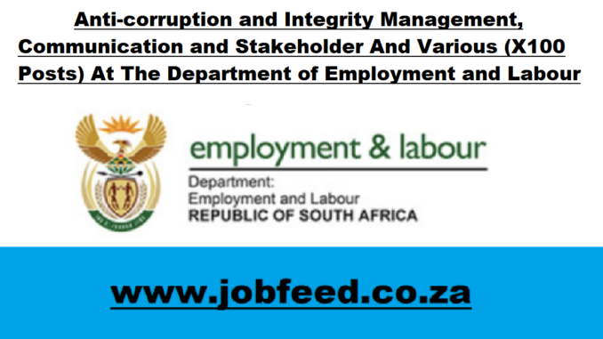 Department of Employment and Labour Vacancies