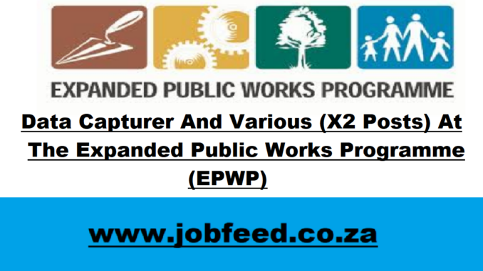 EPWP Vacancies