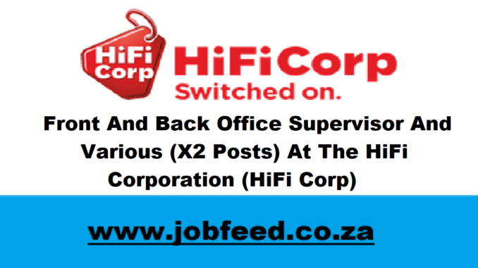 HiFi Corp Vacancies