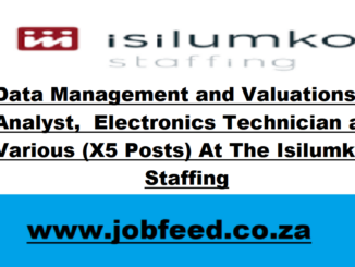 Isilumko Staffing Vacancies