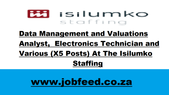 Isilumko Staffing Vacancies