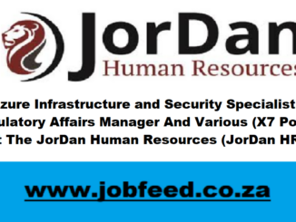 JorDan HR Vacancies