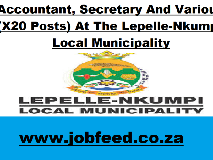 Municipality Vacancies 2024 Za 6861