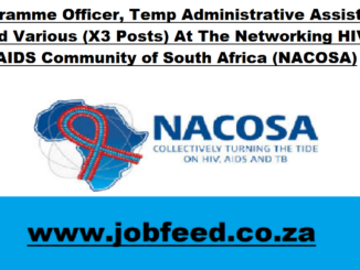 NACOSA Vacancies