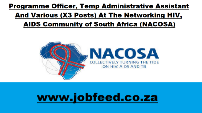 NACOSA Vacancies