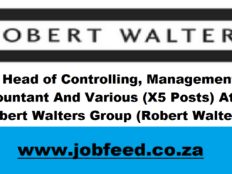 Robert Walters Vacancies