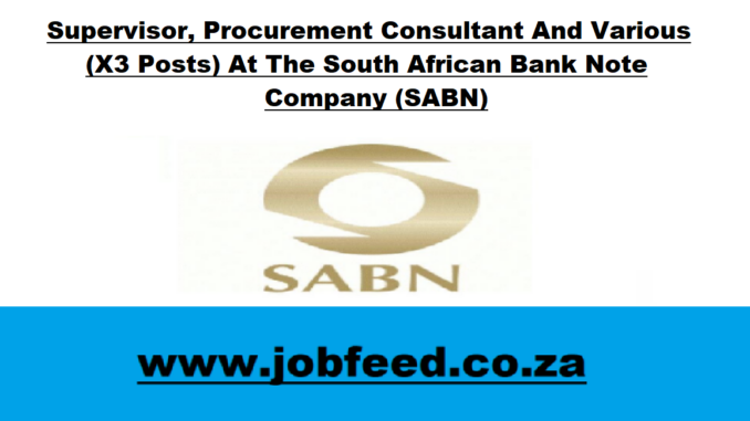 SABN Vacancies