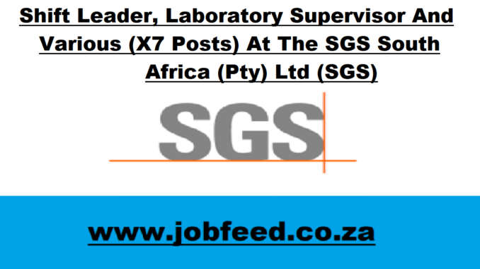 SGS Vacancies